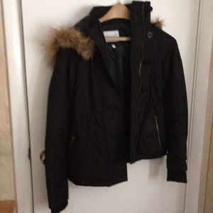 NWOT fur lined hooded winter jacket